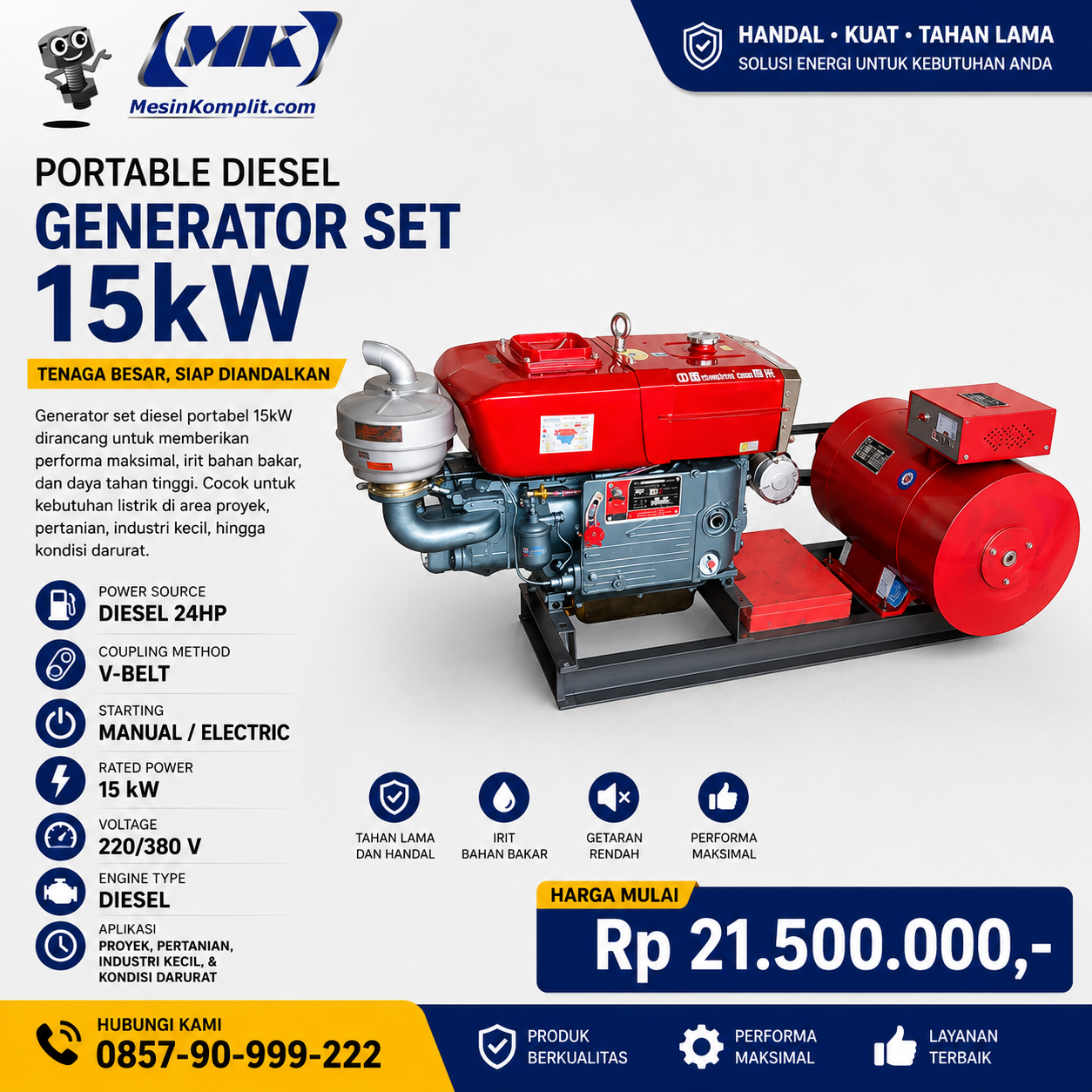 Genset Diesel Portable 24...